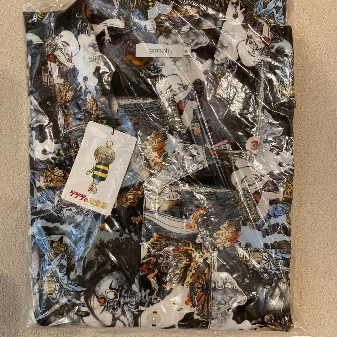 Thumbnail of XL Graniph Yokai Gathering Big Silhouette Open Collar Shirt