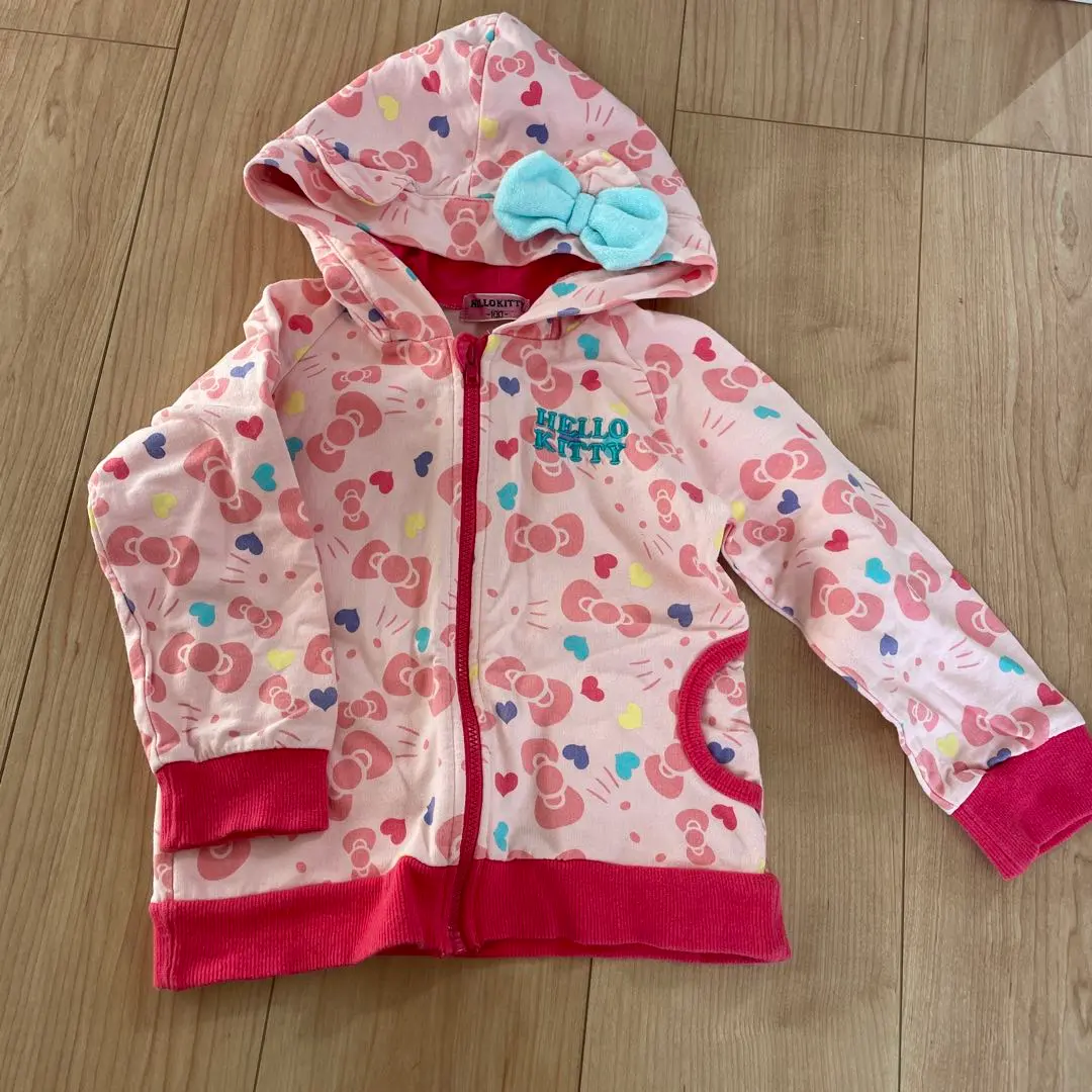Thumbnail of Hello Kitty Heart Pattern Hoodie 100cm