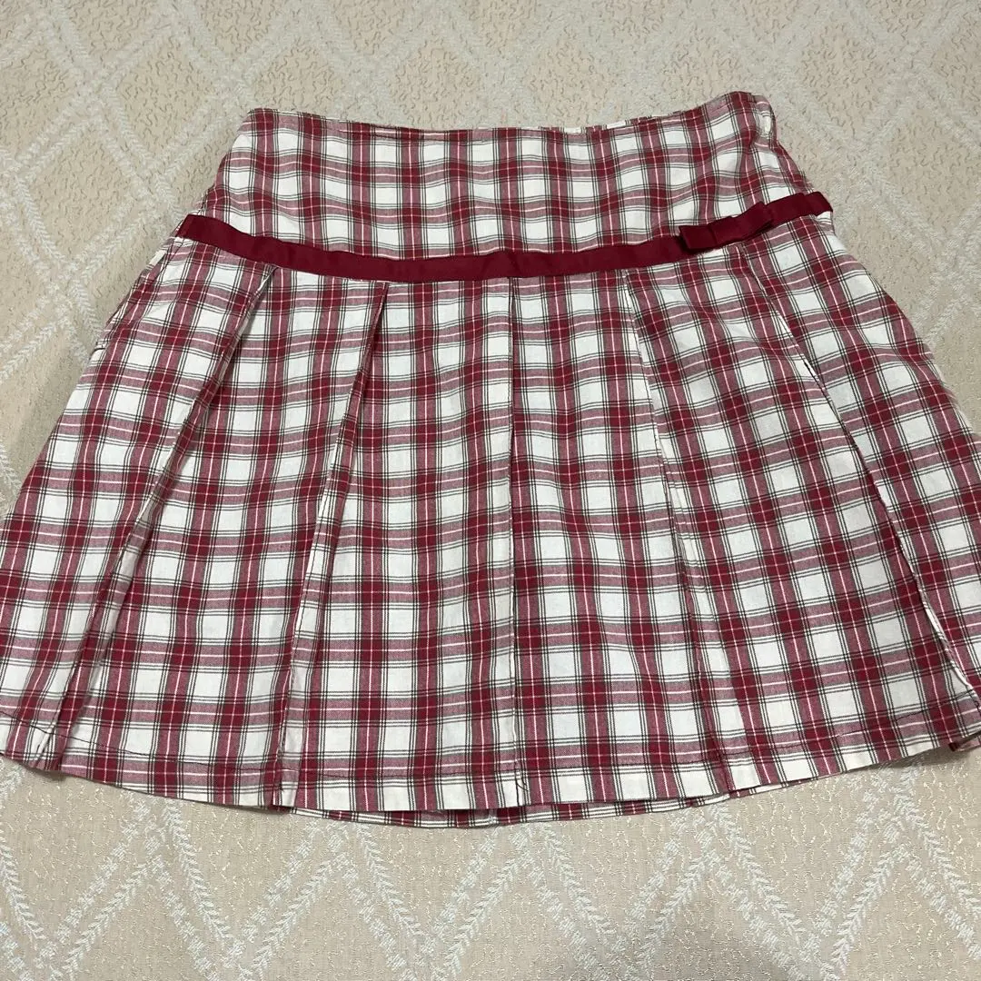 格紋裙 140cm 的縮圖