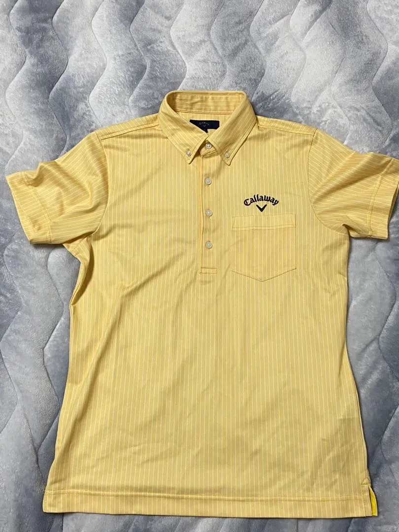 Thumbnail of Callaway Golf Shirt M Yellow Stripe