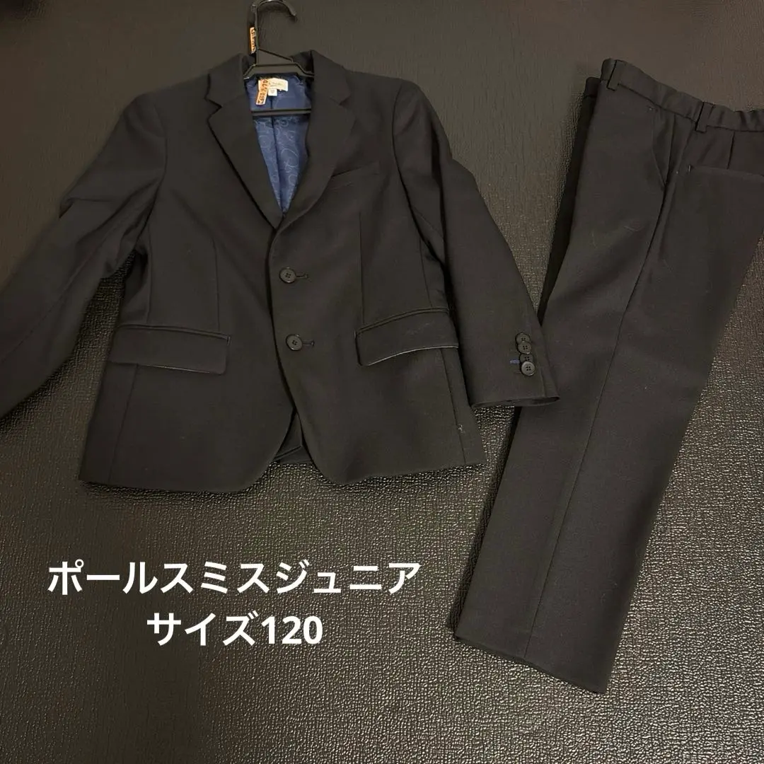 【美品】PaulSmithJuniorポールスミス スーツ14a 160ブラック 美品】PaulSmithJuniorポールスミス スーツ14a 160ブラック