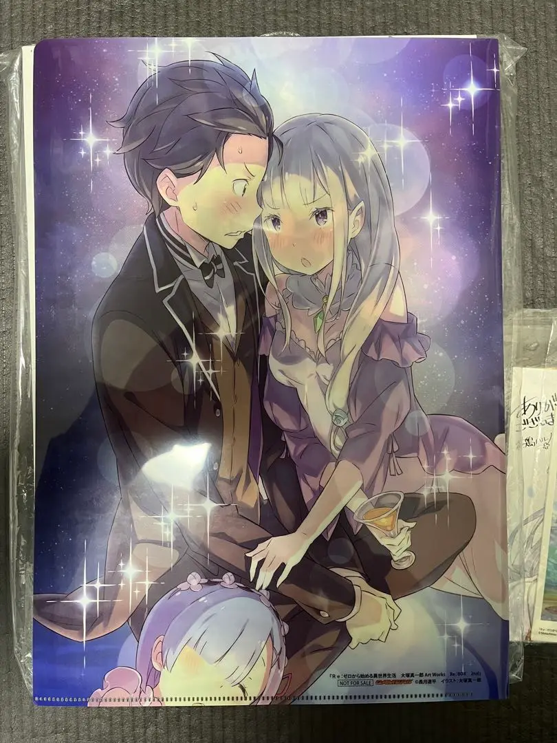 Art Works Re:BOX Re:ゼロ 1、2巻 キーホルダー、缶バッチ 画集】Re:ゼロから始める異世界生活 大塚真一郎 Art Works Re