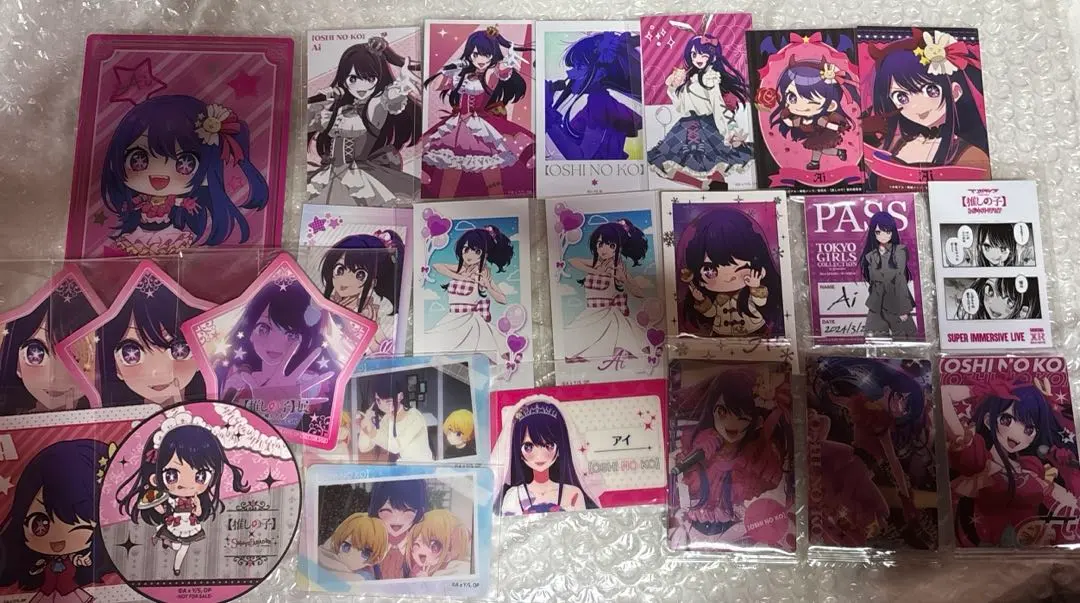 Thumbnail of Oshi no Ko Mini Bromide Postcard Coaster Card Sticker Ai Hoshino