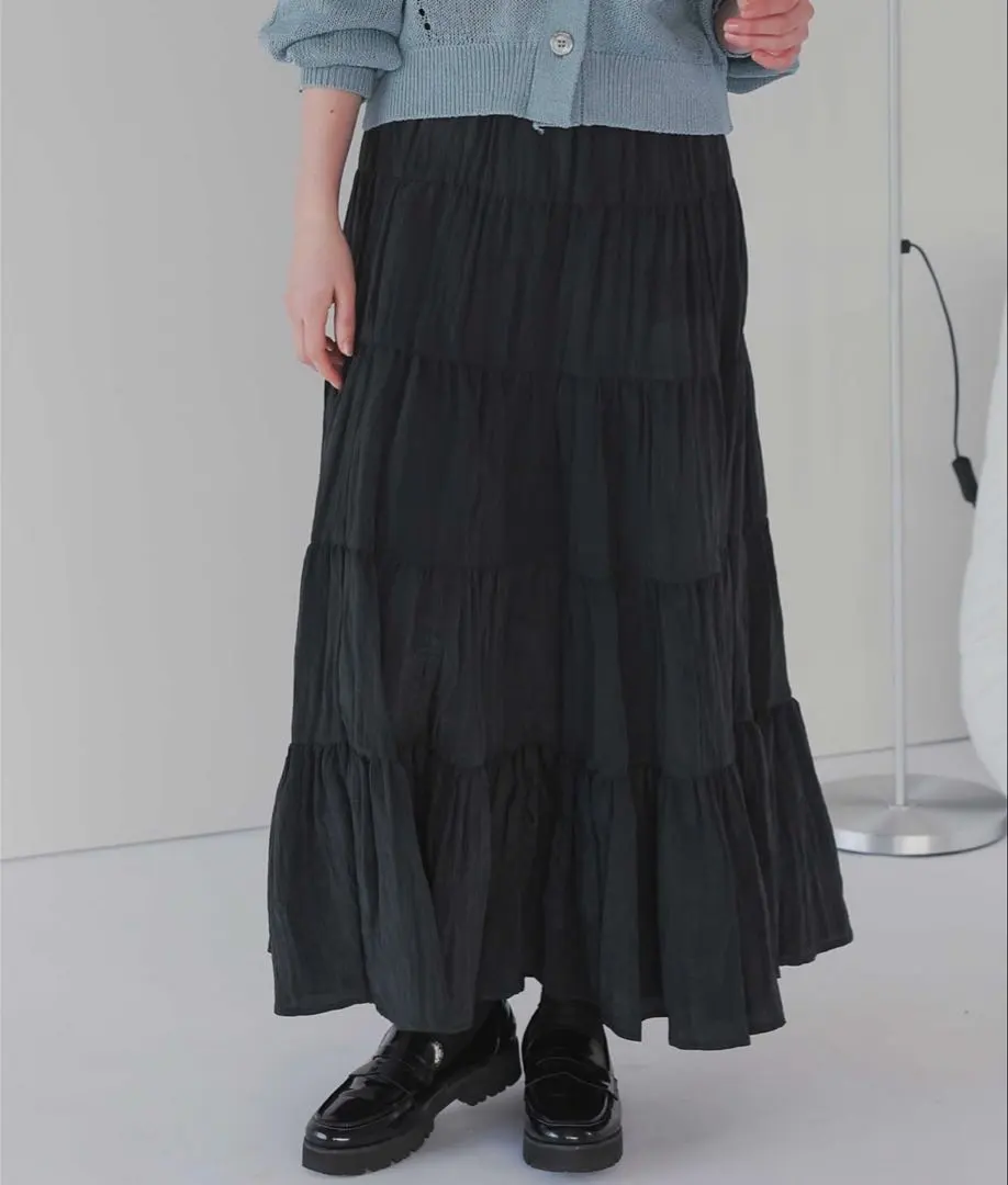Thumbnail of 【Brand New】titivate Tiered Design Skirt Long Skirt