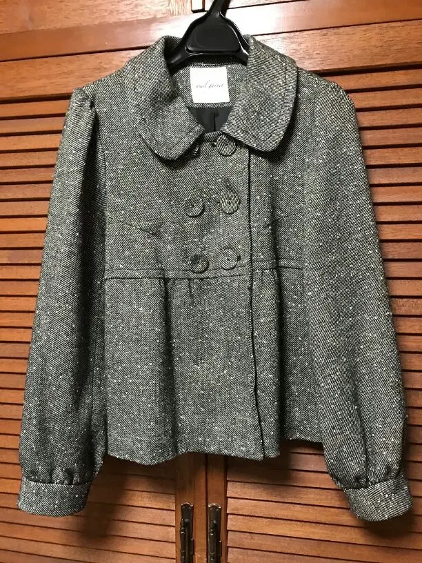Thumbnail of Wool-blend tweed short coat