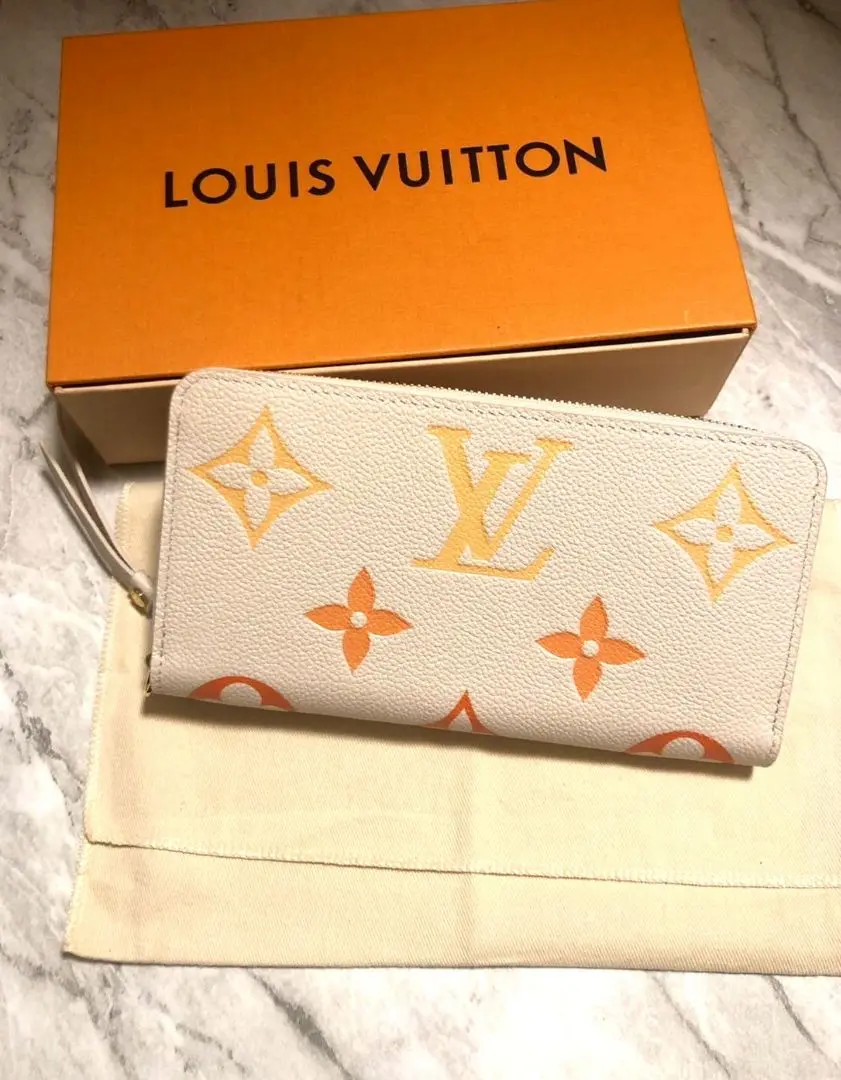 LOUIS VUITTON マルチカラー 長財布 モノグラム オレンジ 箱付き m82551_1.jpg