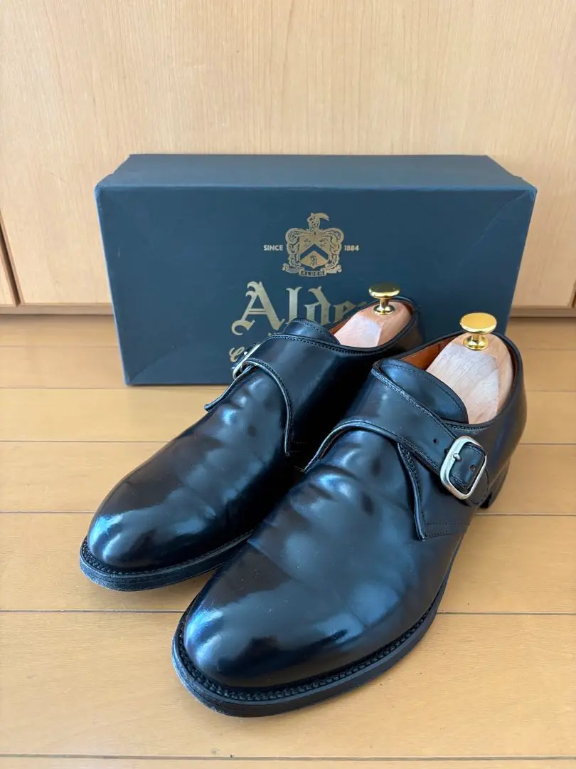【希少モデル】Alden シングルモンクストラップ シューズ US9D 黒 m47631476781_1.jpg?1740061727