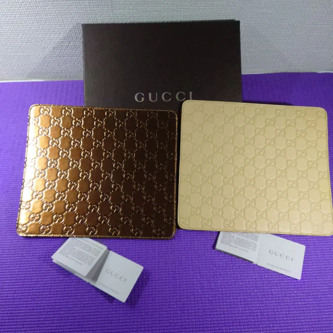 GUCCI ブラックレザー マウスパッド 0O0A0898-484-58-