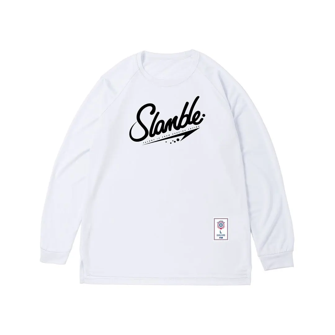 Thumbnail of New Slamble long-sleeved warm-up wear white S long-sleeved T-shirt