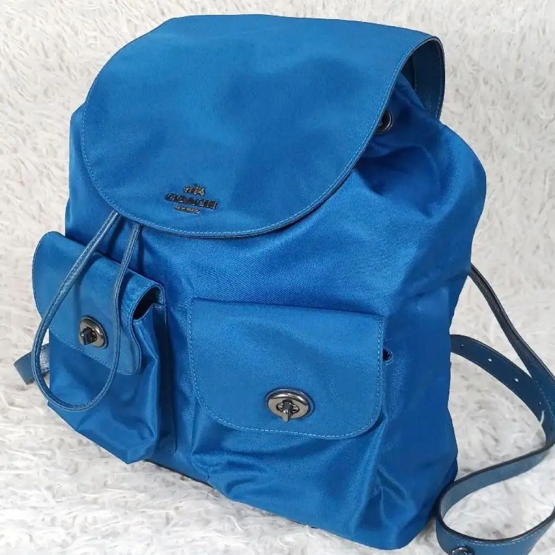 【極美品】COACH コーチ リュック ターンロック F58814 ネイビー 2025年最新】コーチ リュック・バックパック coach f58814の人気