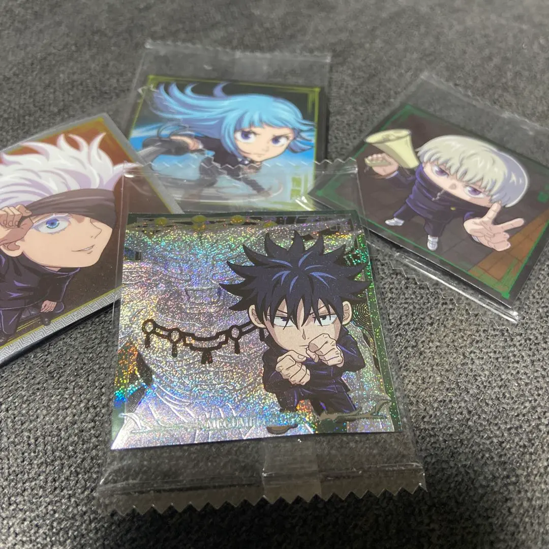 Thumbnail of Jujutsu Kaisen Wafer Seal Jujutsu 8-20 Special Grade Rare Megumi Fushiguro and 4 other seals set