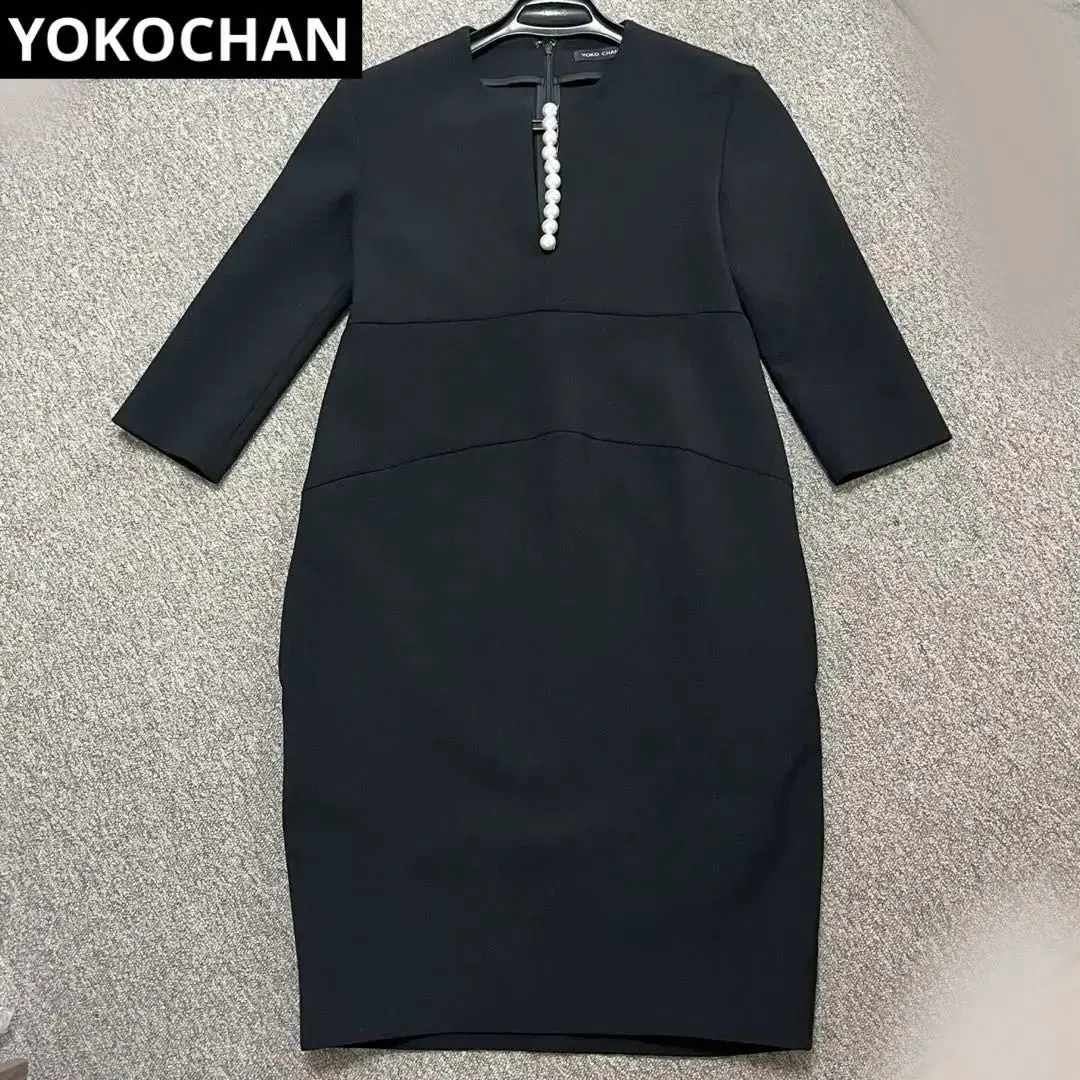 極美品　YOKO CHAN ヨーコチャン　ワンピース　サイドフリル　長袖 極美品 YOKO CHAN ヨーコチャン ワンピース サイドフリル 長袖