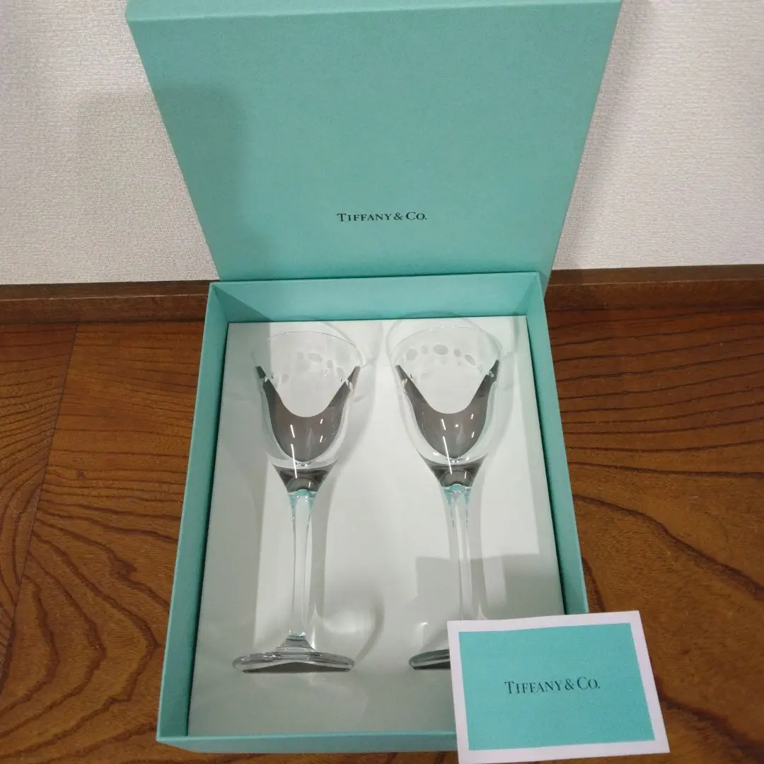 TIFFANY&Co. ティファニー グラマシーシャンパングラス 2客