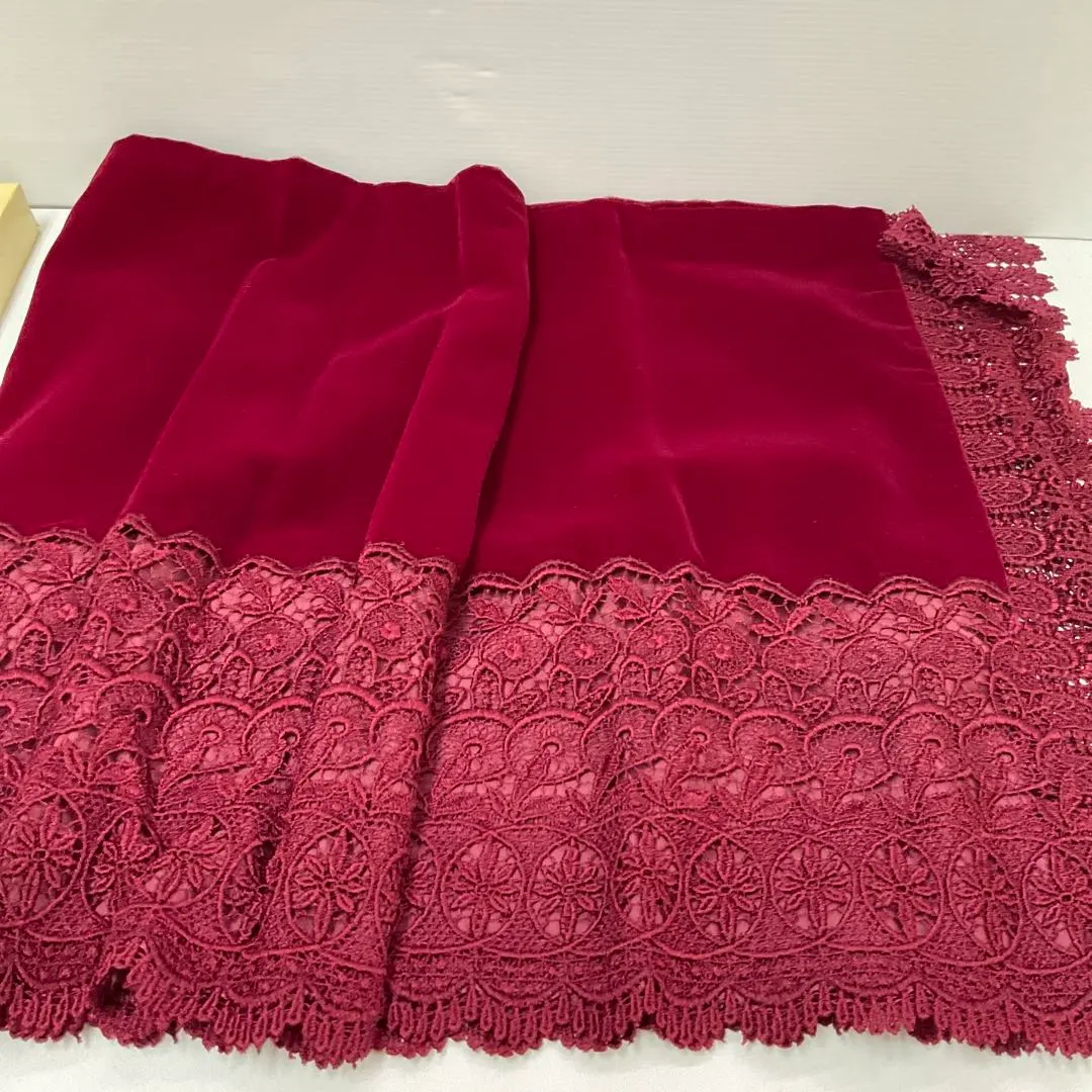 Thumbnail of Velvet kimono shawl, Showa retro