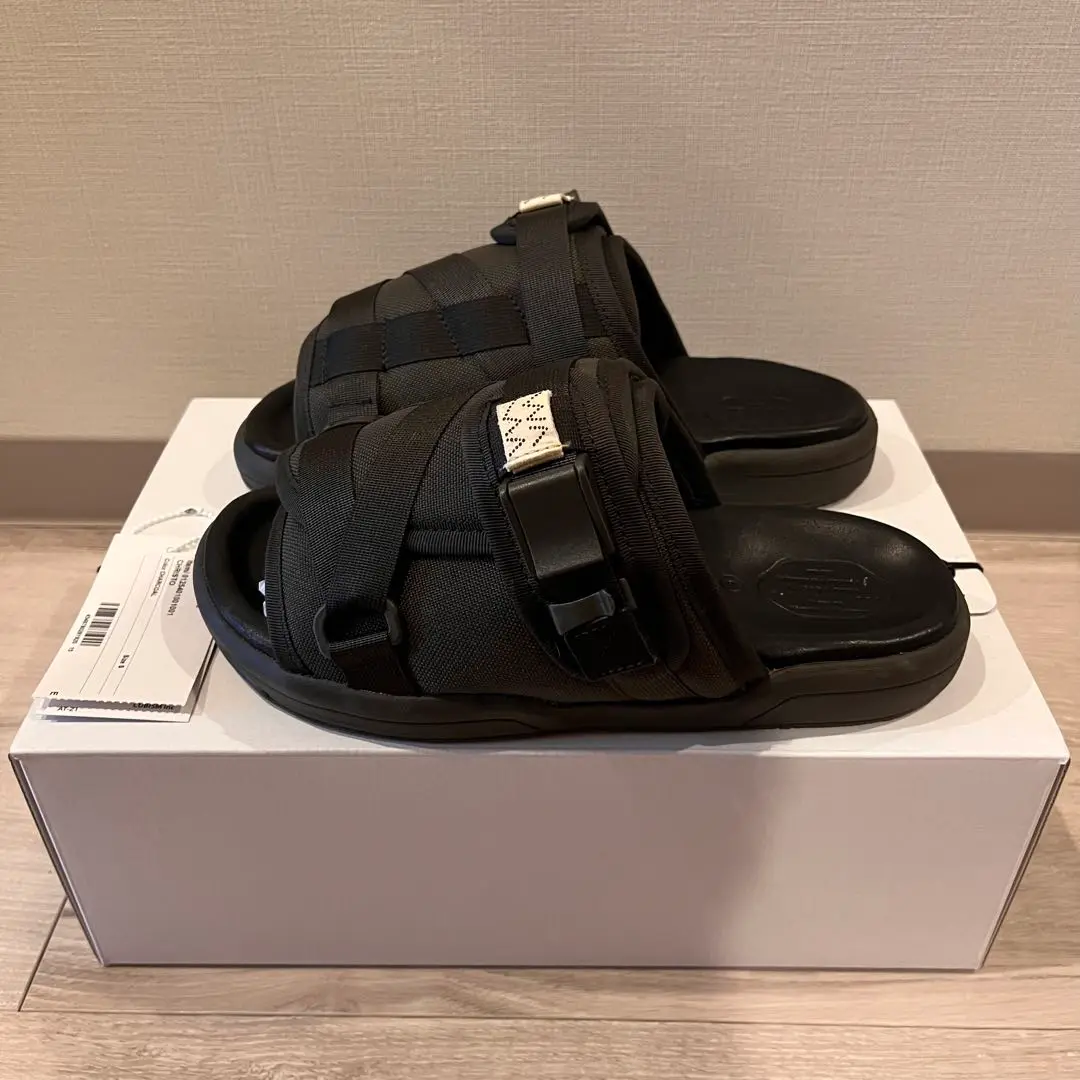 VISVIM 24SS ブラック クリスト シャーマン フォーク サンダル CHRISTO SHAMAN-FOLK W-クリストシャーマンフォーク-visvim