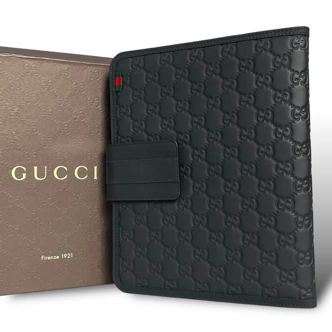 GUCCI - GUCCI グッチ iPad タブレットケース GG柄 シマレザー New Authentic GUCCI GG Monogram Guccissima Leather iPad Case