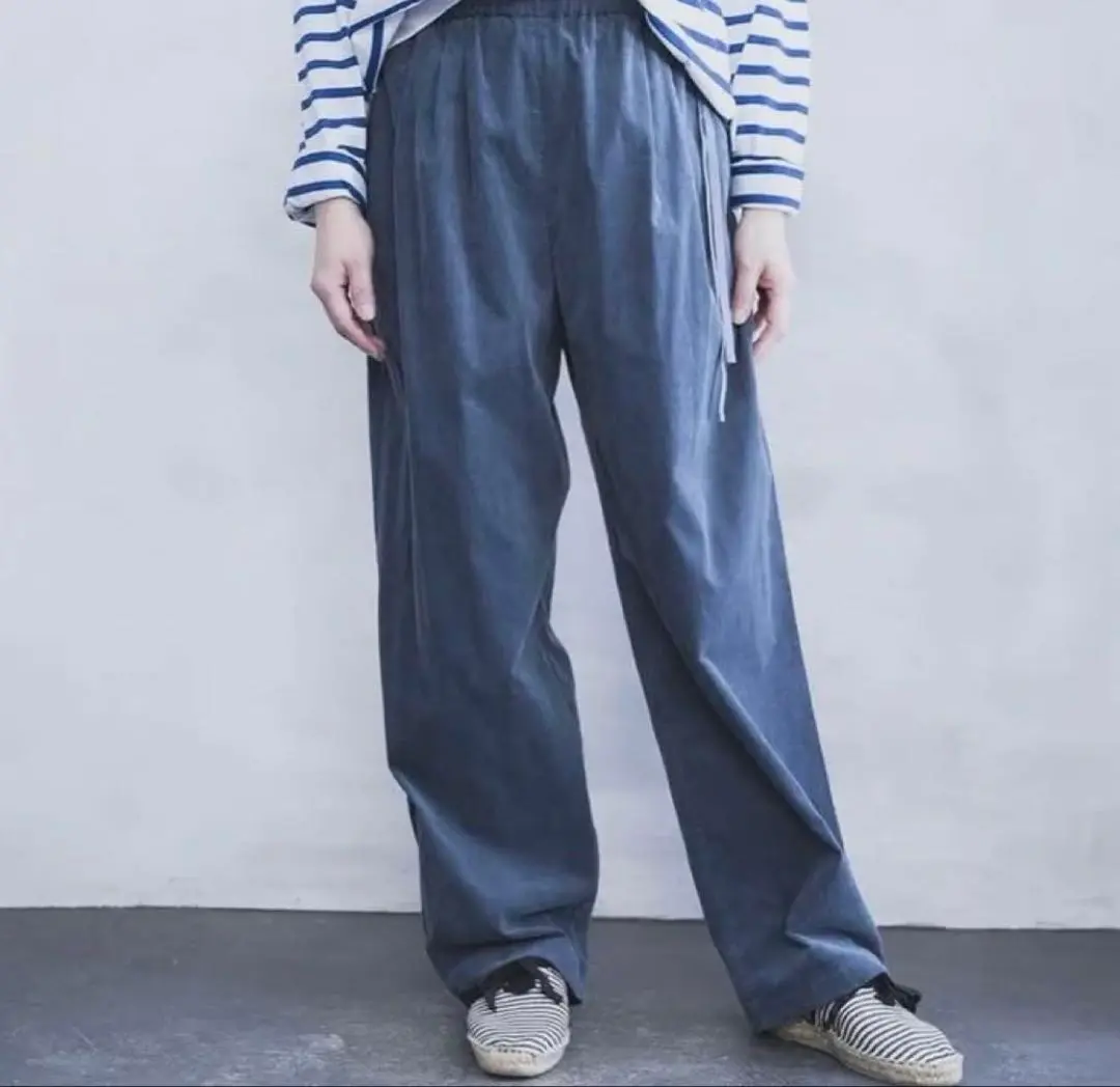 TOWAVASE   パンツ TOWAVASE sarasa silk pants (blue) | nii-B | WEB