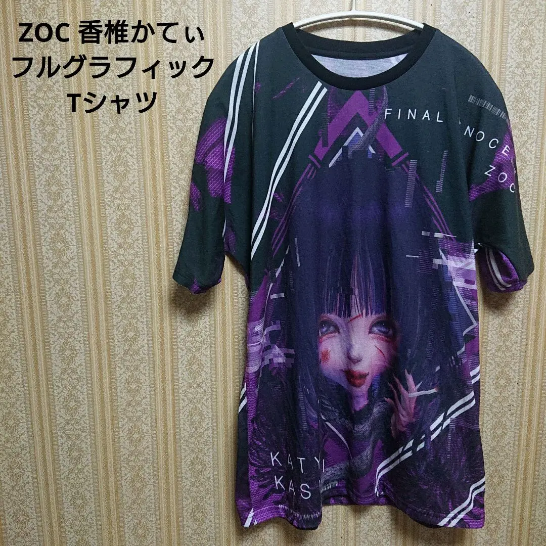 zoc 香椎かてぃグッズ6点セット　Tシャツアクスタ缶バッジ等 zoc 香椎かてぃグッズ6点セットTシャツアクスタ缶バッジ等