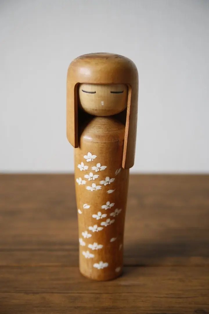 宮嶋無筆 翠 創作こけし  美品 こけし 宮島無筆 作 郷土玩具 伝統工芸 民芸品 お杉わらべ