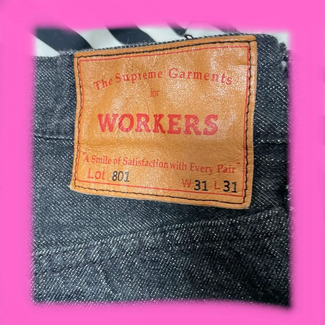 Workers テーパードデニム 50505 ワーカーズ W38 赤ミミ Workers テーパードデニム 50505 ワーカーズ W38 赤ミミ - メルカリ