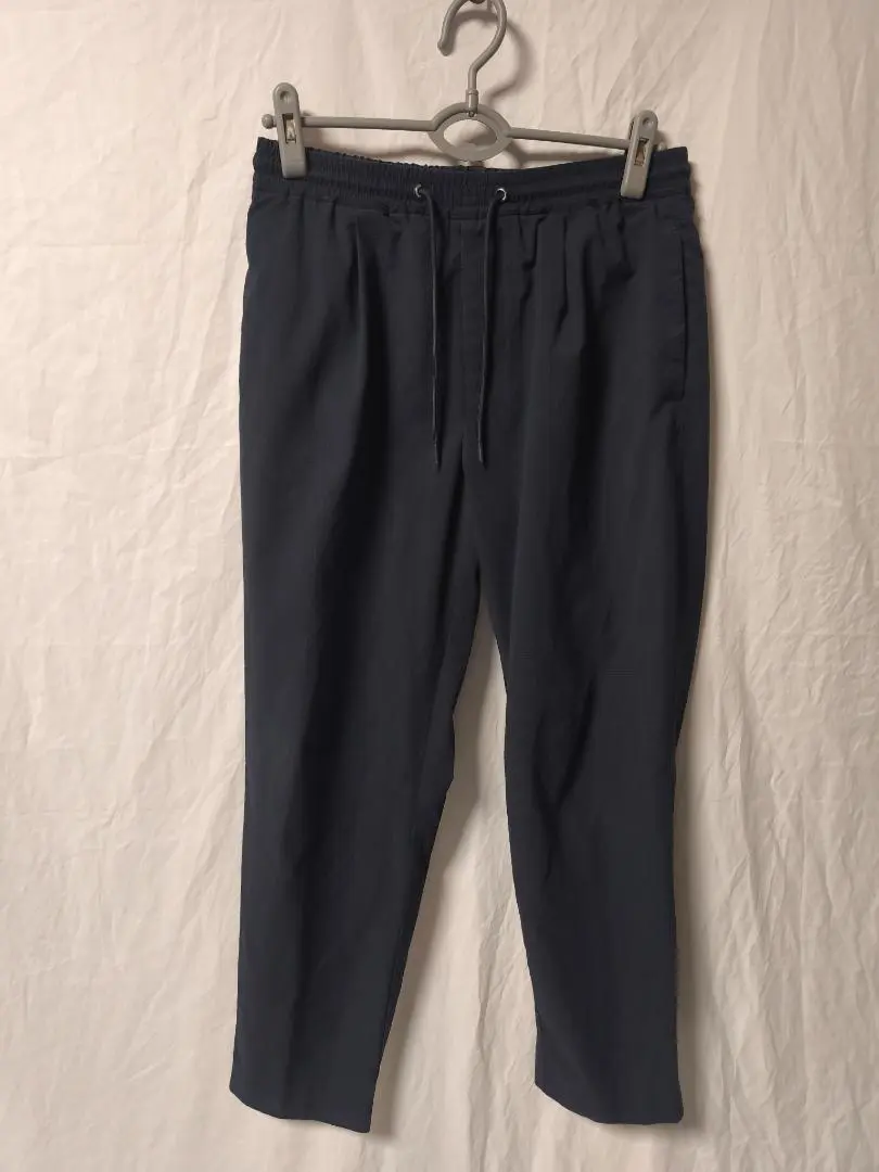 Thumbnail of ZARA Easy Pants Checkered Seersucker Navy Men's M