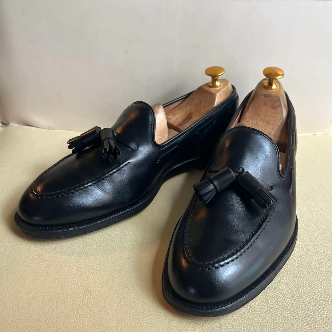 CROCKETT&JONES Cavendish3 流蘇樂福鞋 黑色 的縮圖