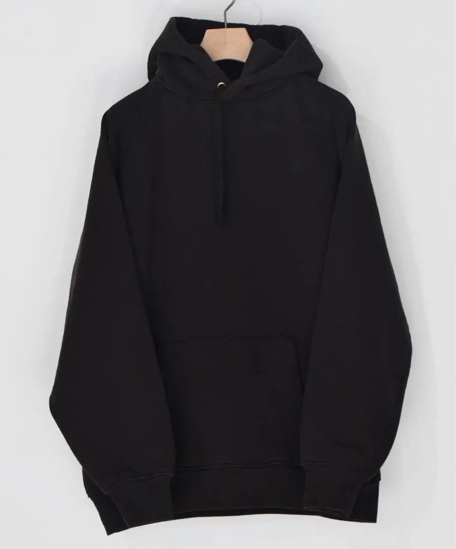 COMOLI 21AW 棉質吊織毛圈布連帽衫 black 3 的縮圖