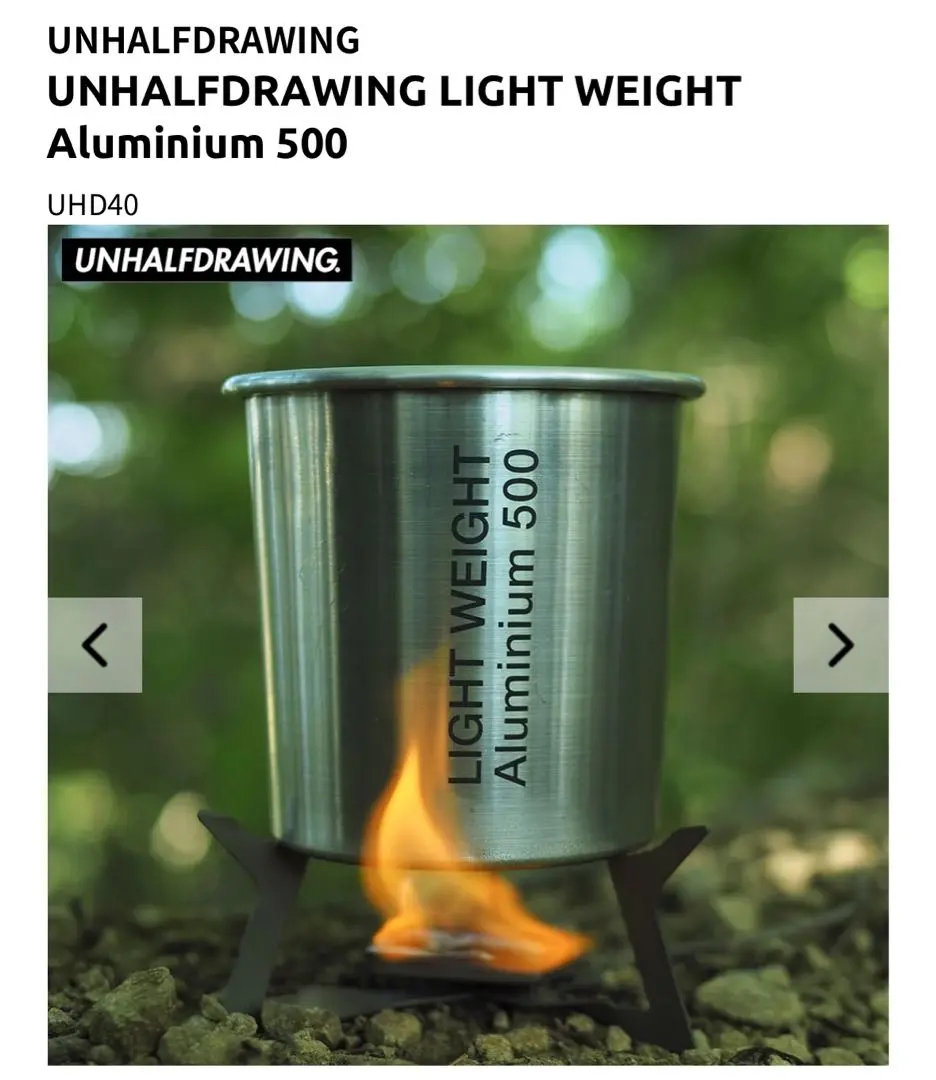 登山用品 UNHALFDRAWING LIGHT WEIGHT Aluminium 500 UNHALFDRAWING LIGHT WEIGHT Aluminium 500