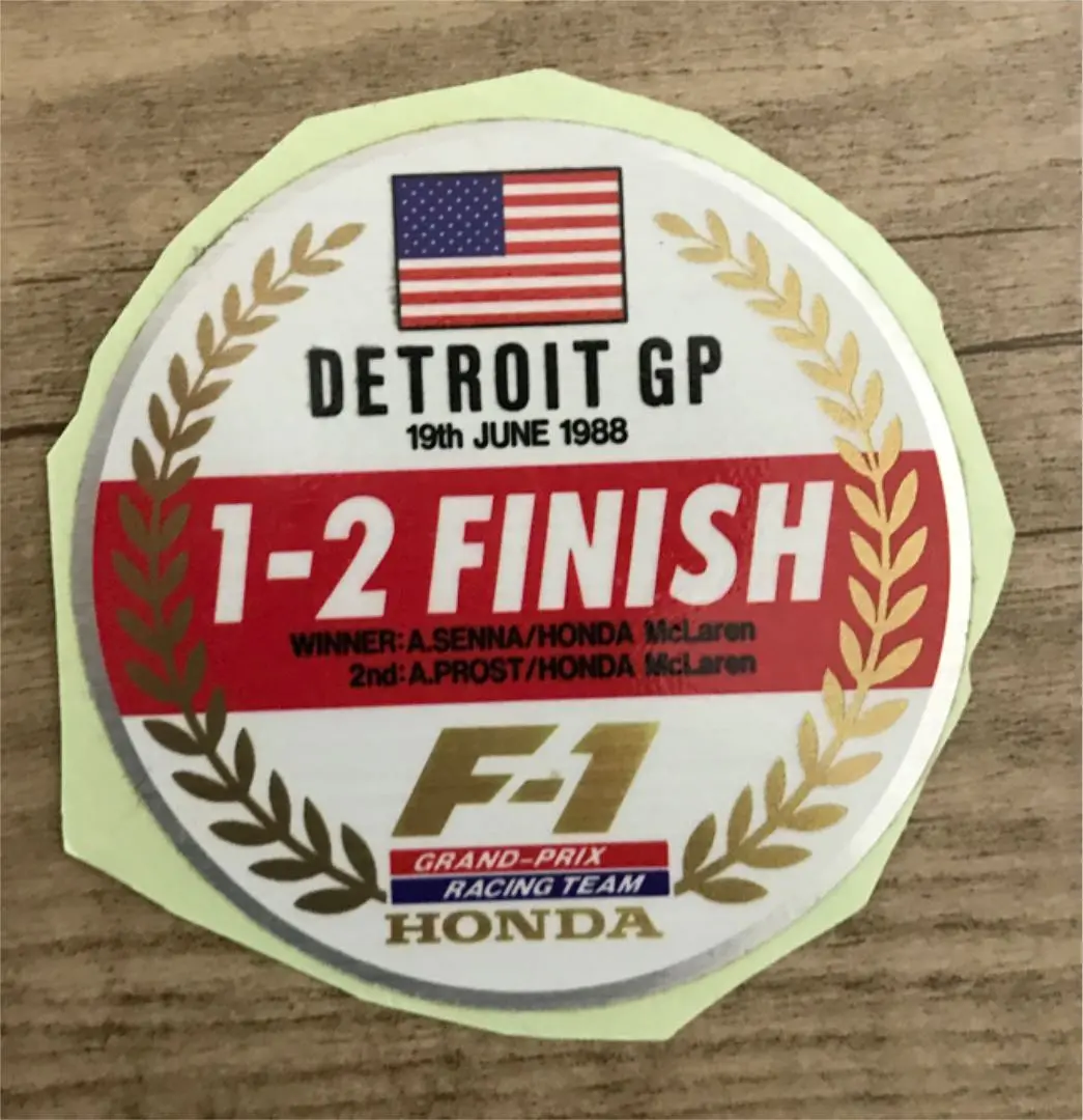 ホンダレーシングF1非売品ステッカー未使用レア当時物1988年3点セット当時物 希少】ホンダF1 1988コンストラクターズ 優勝ステッカー
