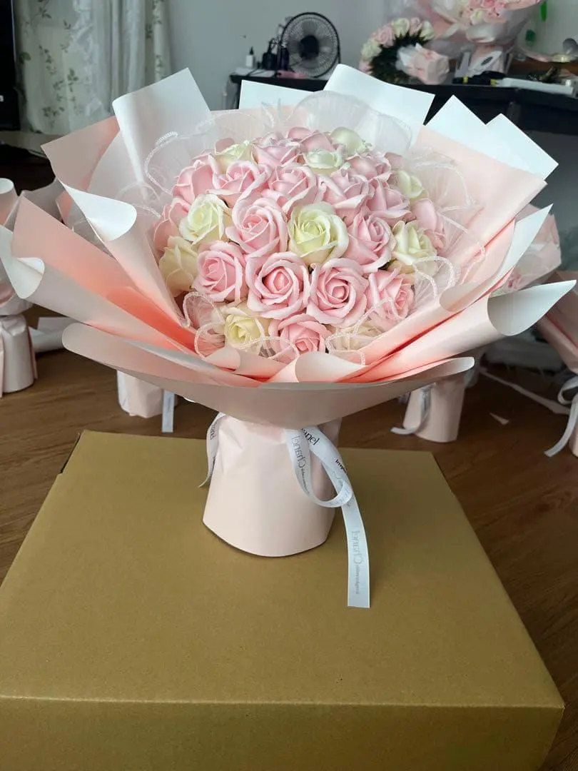 Thumbnail of Non-Wilted Bouquet, Disassembled Soap Flowers, Graduation Ceremony, Interior Decoration, Artificial Flowers, Roses, Interior