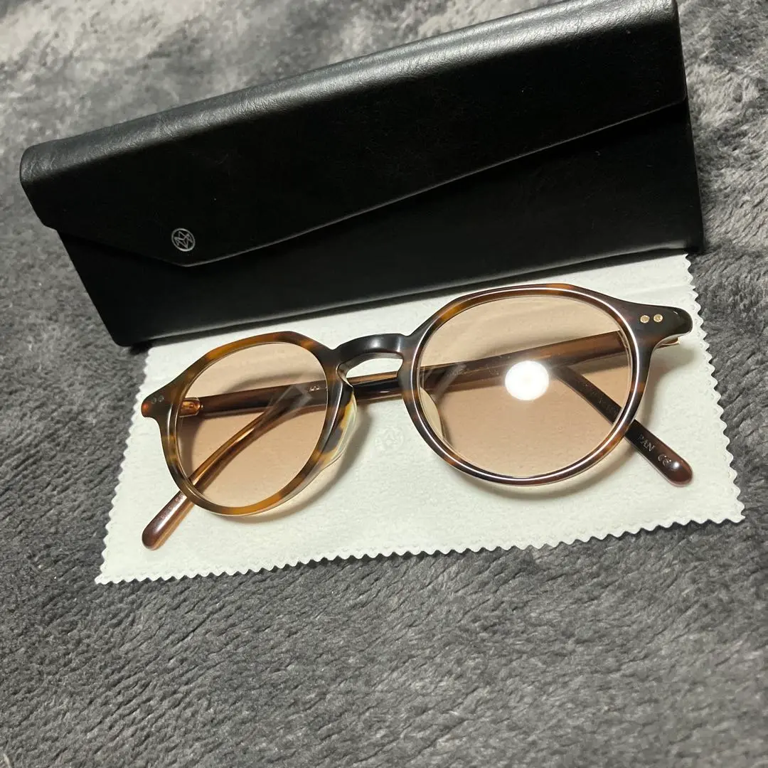 値下げ！美品 ayame SPIKE ライトブラウン　めがねメガネ眼鏡サングラス SPD | アヤメ エスピーディー_メガネ ayame online store
