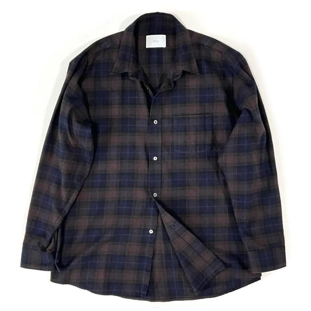 Thumbnail of stein Long Sleeve Shirt Flannel Check Shirt Brown S