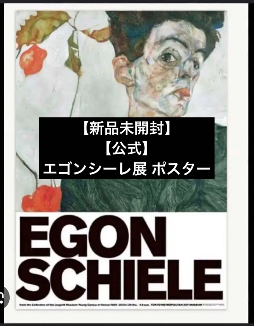 エゴン・シーレ展 ポスター B2サイズ 画家『エゴン・シーレ』2021年オーストリアでの展示告知ポスター
