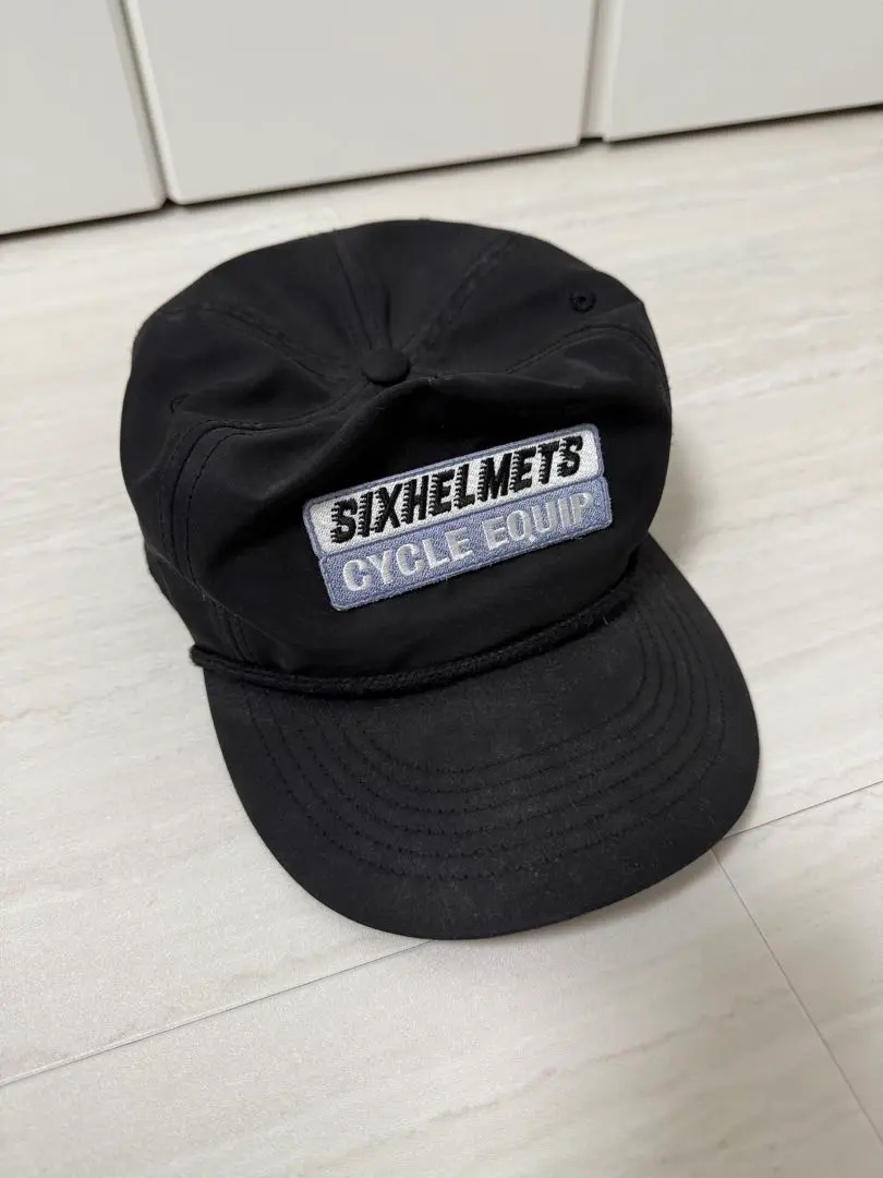 SIXHELMETS CYCLE EQUIP ナイロンキャップ　山田レン sixhelmets 山田レン タトゥー キャップ 黒 ブラック ナイロンの