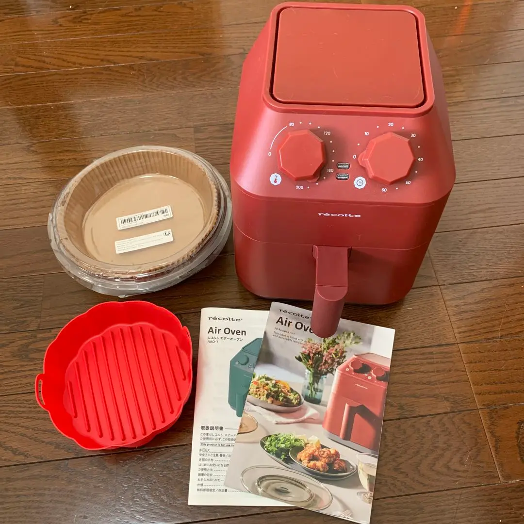■未使用♪ レコルト エアーオーブン RAO-1 レッド 付属品あり(^^)/ 2025年最新】レコルト Air Oven エアーオーブン ノンフライヤー