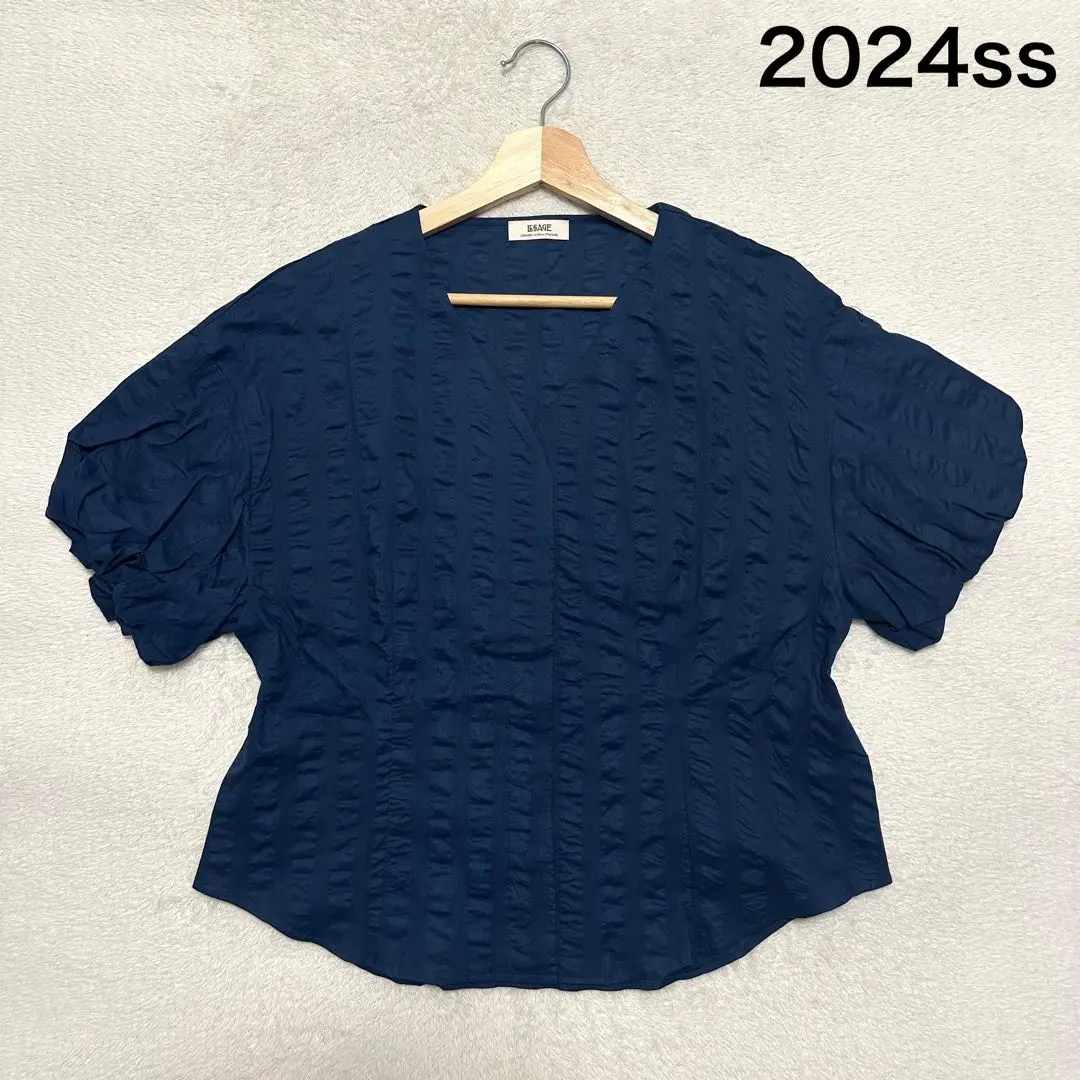 2024春夏 JOURNAL STANDARD L'ESSAGE 波浪紋 V領 上衣 的縮圖