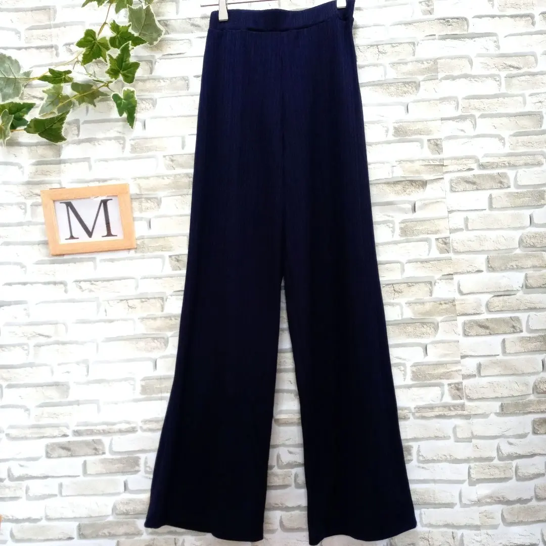 Thumbnail of New, unused, with tags, bottoms, long pants, women's, navy, spring/summer, elastic waist