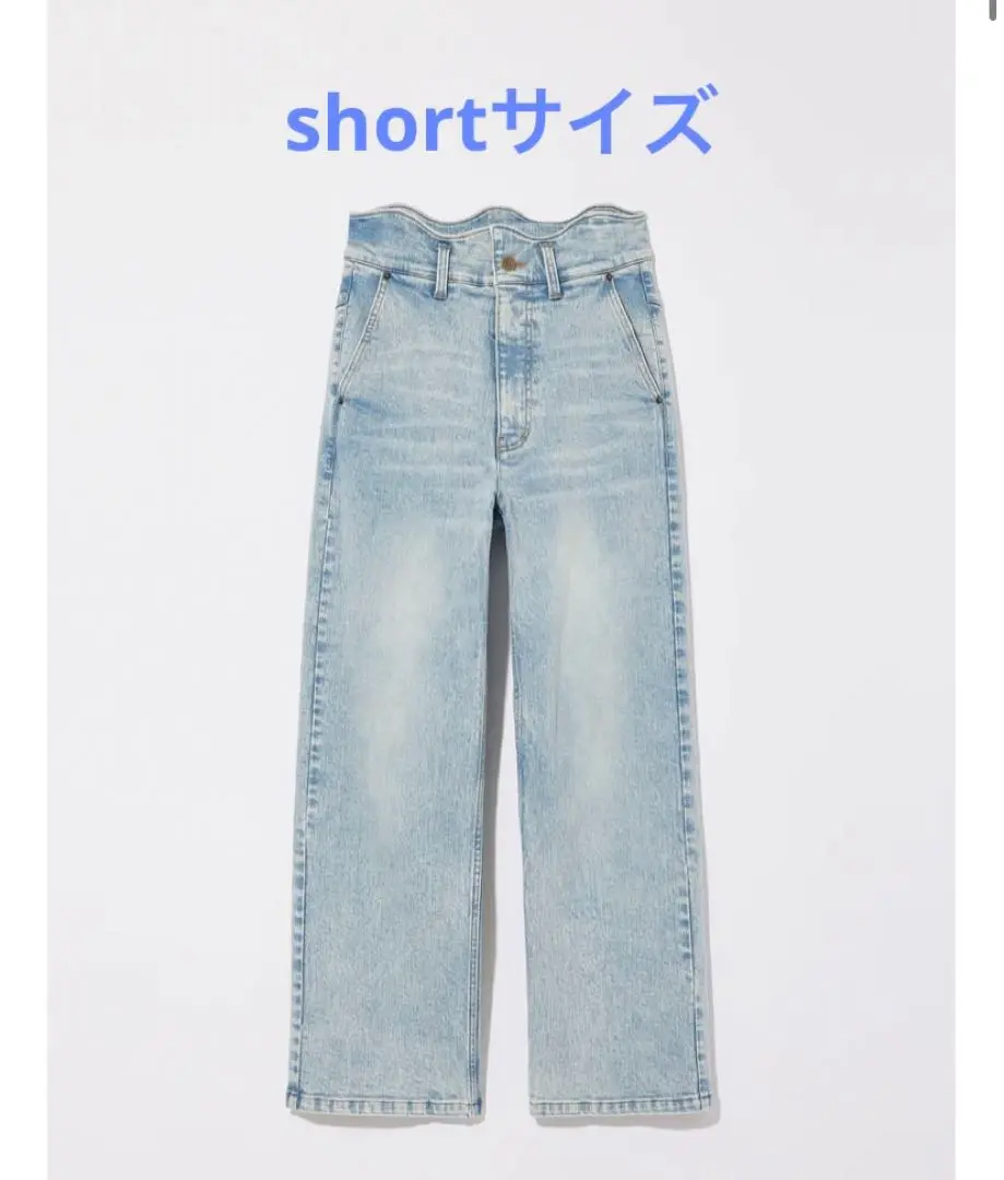 Eaphi RUFFLEDETAIL DENIM PANTS デニム エフィ RUFFLE DETAIL DENIM PANTS
