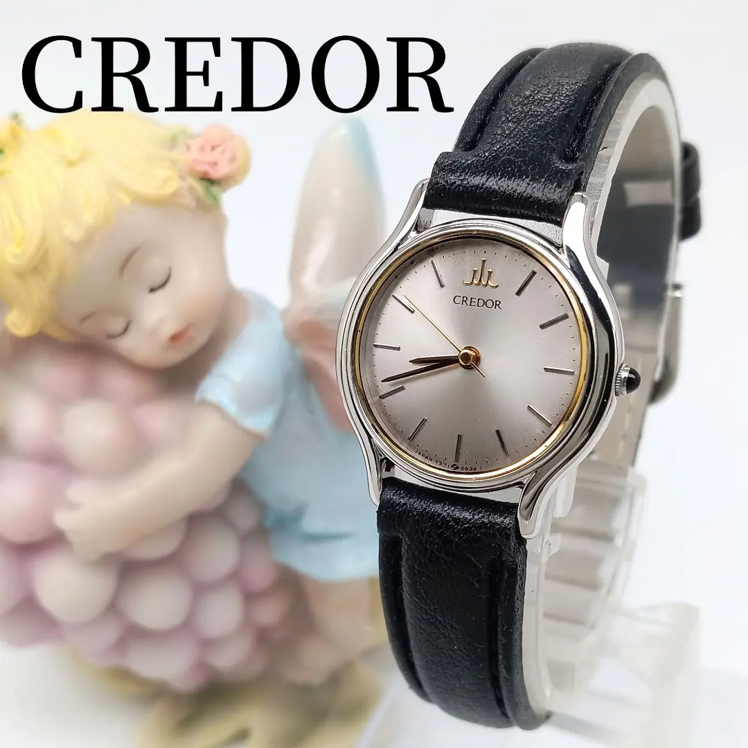 希少 SEIKO クレドール 服部セイコー 7371-5030 クォーツ腕時計 SEIKO】セイコー クレドール 腕時計 クオーツ SS ホワイト
