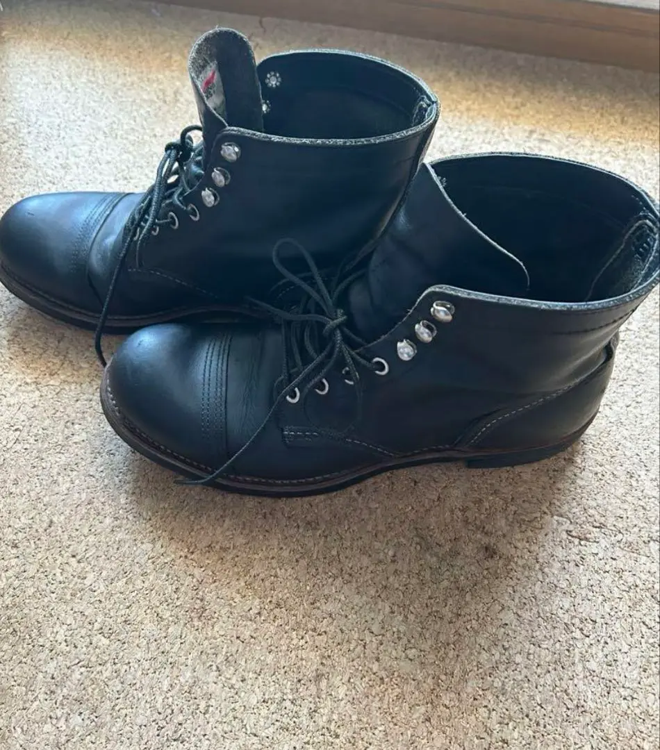 【時間値下げ】RED Wing 黒 レザーブーツ 8114 US10 レッドウィング 8114 フットモンキー アメ横 上野