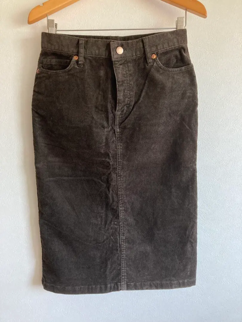 Thumbnail of MUJI Corduroy Tight Skirt M Brown