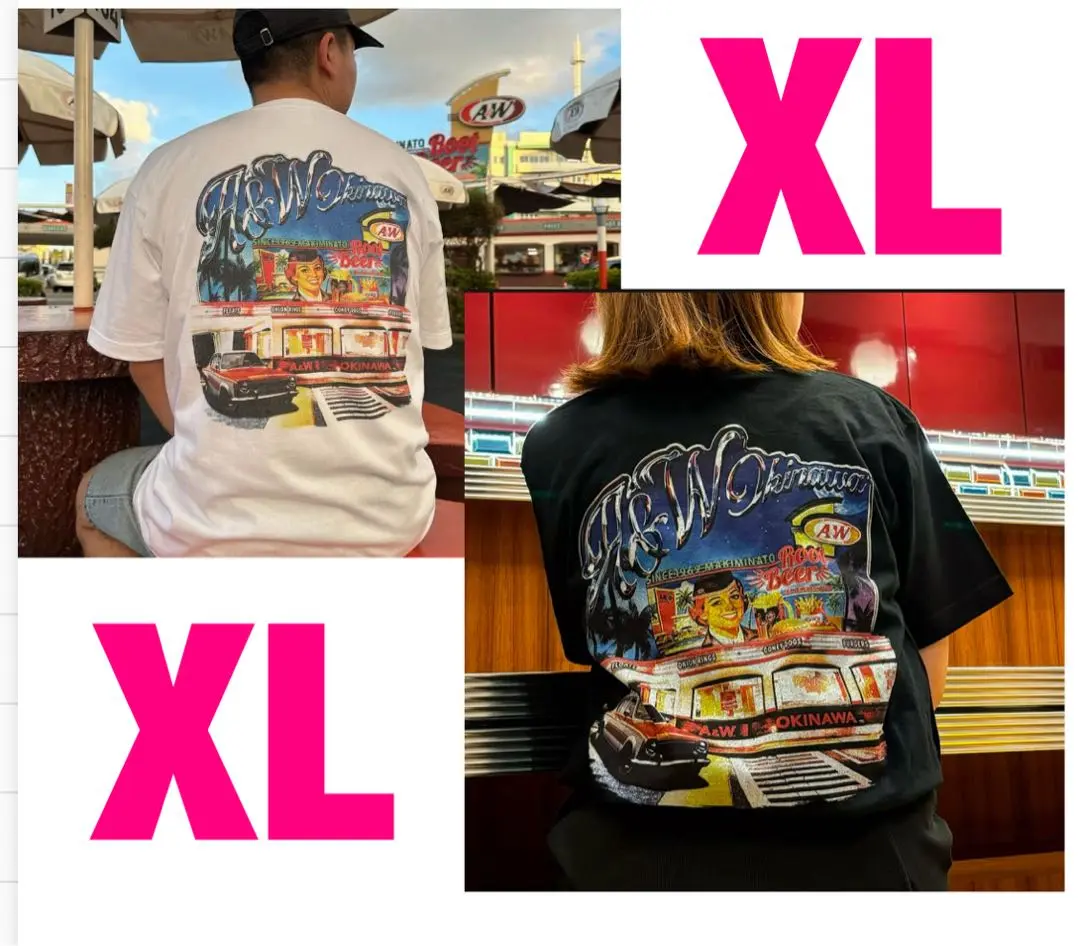 A＆W　Ｔシャツ　Ｌサイズ　牧港店限定　MAKIMINATO TEE MAKIMINATO STORE TEE | A&W Okinawa