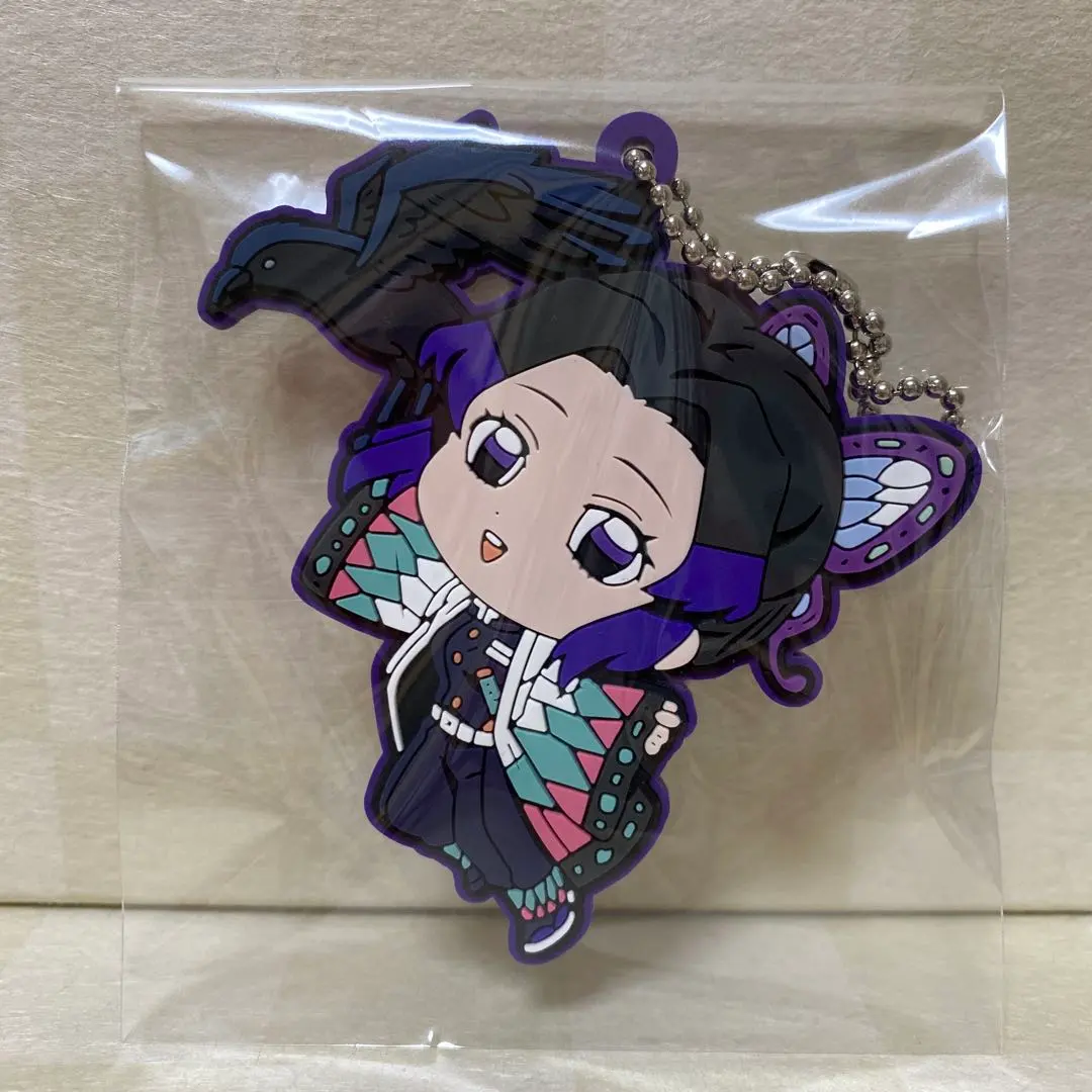 Thumbnail of Demon Slayer Corps Messenger Crow & Corps Member Rubber Mascot - Kocho Shinobu - Unused