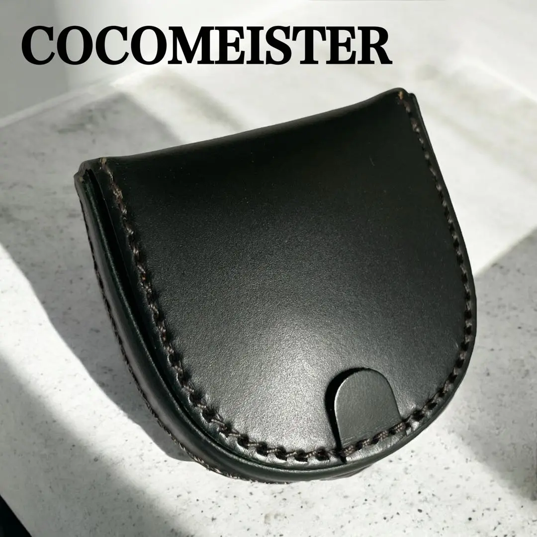 極美品‼️内側にブルームの残りあり‼️ ココマイスター　バイカラー　コインケース 2025年最新】COCOMEISTER カラー：ブルー系 コインケース・小銭