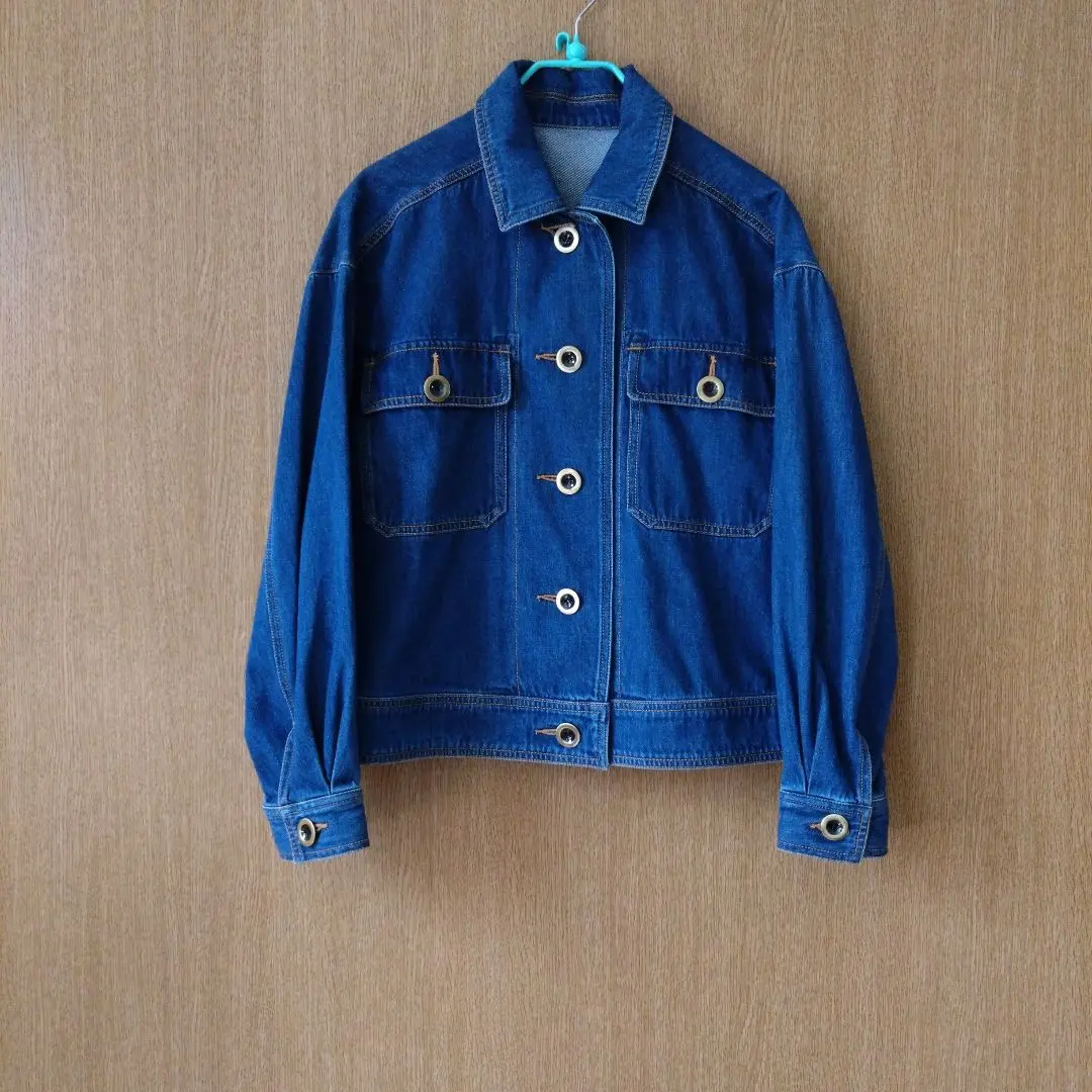 【美品】キング　JUDY　デニムジャケット　青　38 美品】キング JUDY デニムジャケット 青 38 クロップドデニム