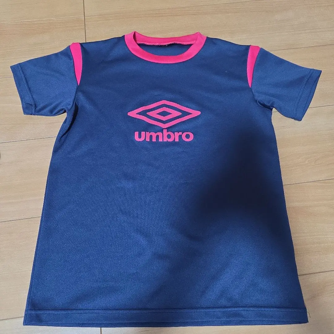 Thumbnail of Umbro navy and pink shirt, size 150cm