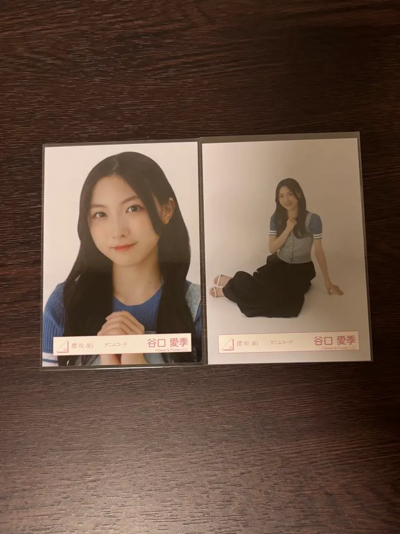 Thumbnail of Aki Taniguchi Sakurazaka46 Official Photo Denim Outfit Yori (Close-up) Sitting