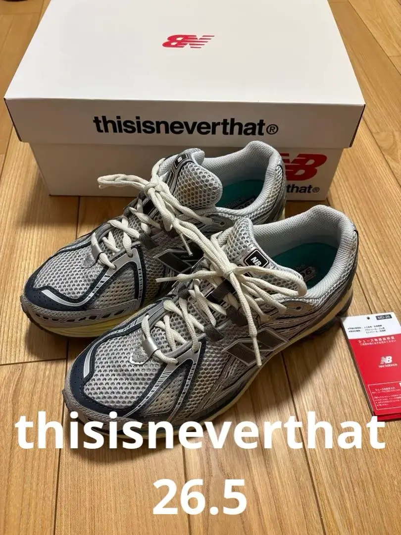 thisisneverthat スニーカー グレーx紺 3603225M0151 thisisneverthat(ディスイズネバーザット) スニーカー(メンズ