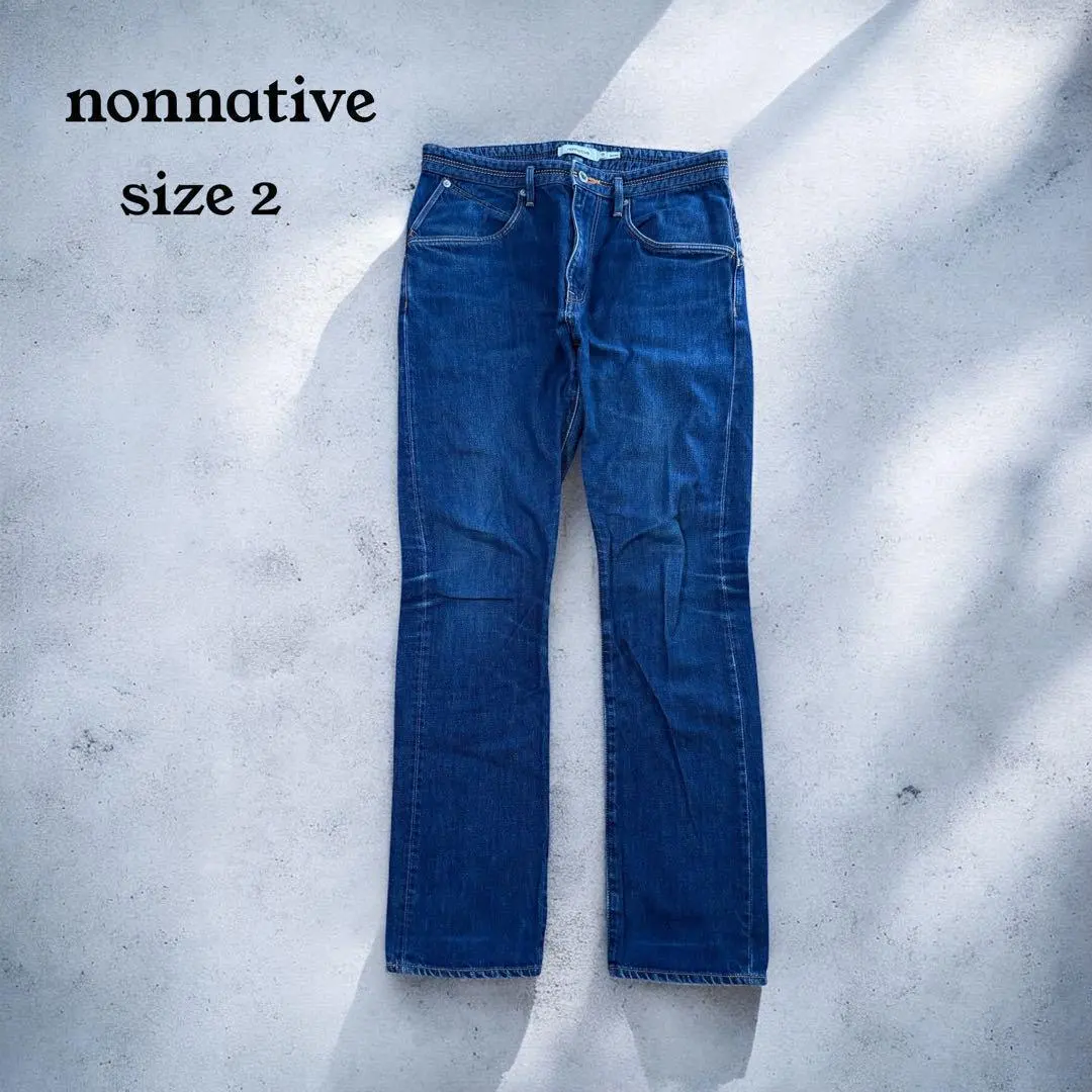【良品】nonnative 5口袋 牛仔褲 (2) 偏移牛仔褲 日本製造 的縮圖