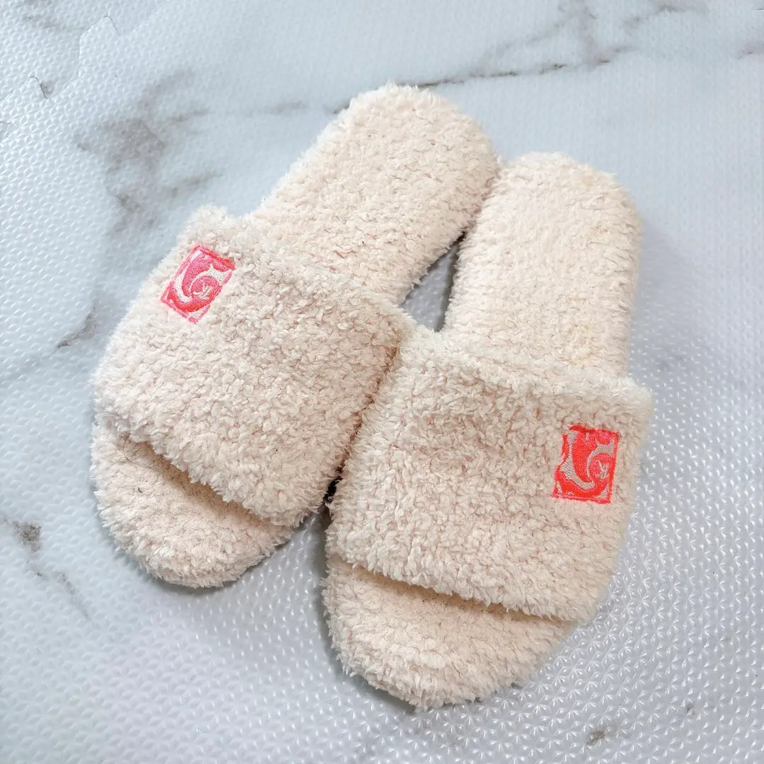 新品未使用】kashwere カシウエア ペア スリッパ ブラウン ピンク
